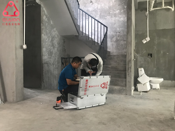 950*1150mm超小尺寸井道上海家用電梯客戶設(shè)計(jì)案例，巨菱Gulion